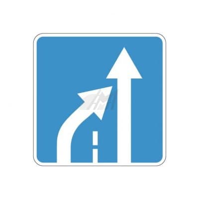 купить дорожный знак 5.15.5д, 5.15.6д Конец полосы в Чехове